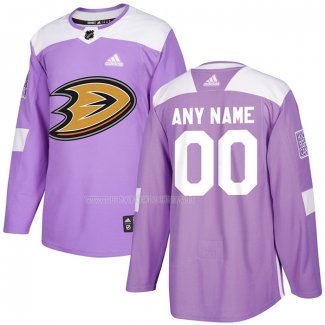 Maglia Hockey Anaheim Ducks Personalizzate Viola
