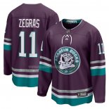 Maglia Hockey Anaheim Ducks Trevor Zegras 30th Anniversary Premier Breakaway Viola