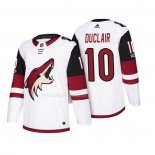 Maglia Hockey Arizona Coyotes Anthony Duclair 2018 Season Centennial Patch Team Road Bianco