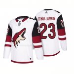 Maglia Hockey Arizona Coyotes Oliver Ekman Larsson 2018 Season Centennial Patch Team Road Bianco