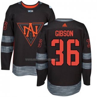Maglia Hockey Bambino America del Norte John Gibson Premier 2016 World Cup Nero