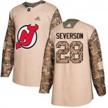 Maglia Hockey Bambino New Jersey Devils Damon Severson Autentico 2017 Veterans Day Camuffamento