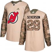Maglia Hockey Bambino New Jersey Devils Damon Severson Autentico 2017 Veterans Day Camuffamento