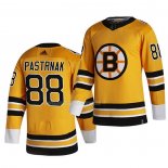 Maglia Hockey Boston Bruins David Pastrnak Giallo