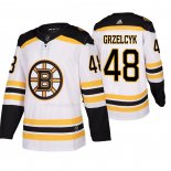 Maglia Hockey Boston Bruins Grzelcyk Away Bianco