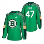 Maglia Hockey Boston Bruins Torey Krug 2018 Dia de San Patricio Verde