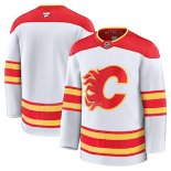 Maglia Hockey Calgary Flames Away Bianco