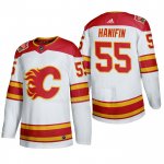 Maglia Hockey Calgary Flames Noah Hanifin 2019 Heritage Classic Autentico Bianco