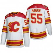 Maglia Hockey Calgary Flames Noah Hanifin 2019 Heritage Classic Autentico Bianco
