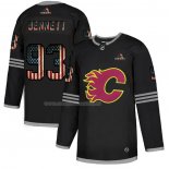 Maglia Hockey Calgary Flames Sam Bennett 2020 USA Flag Nero