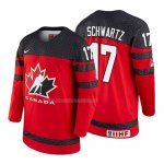 Maglia Hockey Canada Jaden Schwartz 2018 Iihf World Championship Giocatore Rosso