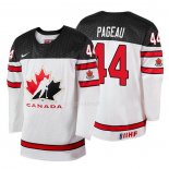 Maglia Hockey Canada Jean Gabriel Pageau 2018 Iihf World Championship Giocatore Bianco
