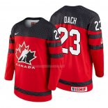 Maglia Hockey Canada Kirby Dach 2018 Iihf World Championship Giocatore Rosso