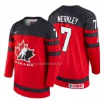 Maglia Hockey Canada Ryan Merkley 2018 Iihf World Championship Giocatore Rosso