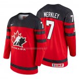 Maglia Hockey Canada Ryan Merkley 2018 Iihf World Championship Giocatore Rosso
