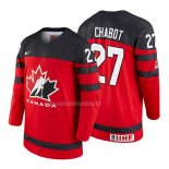 Maglia Hockey Canada Thomas Chabot 2018 Iihf World Championship Giocatore Rosso