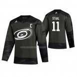 Maglia Hockey Carolina Hurricanes Jordan Staal 2019 Veterans Day Camuffamento