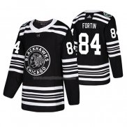 Maglia Hockey Chicago Blackhawks Alexandre Fortin 2019 Winter Classic Nero