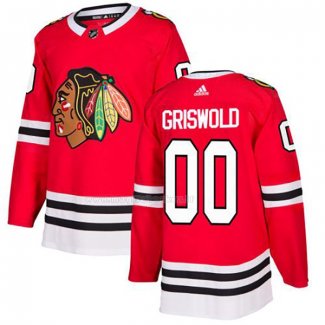 Maglia Hockey Chicago Blackhawks Clark Griswold Home Autentico Rosso