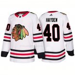 Maglia Hockey Chicago Blackhawks John Hayden 2018 Bianco