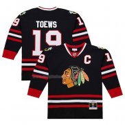 Maglia Hockey Chicago Blackhawks Jonathan Toews Mitchell & Ness 2008-09 Nero