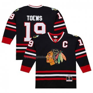 Maglia Hockey Chicago Blackhawks Jonathan Toews Mitchell & Ness 2008-09 Nero