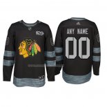 Maglia Hockey Chicago Blackhawks Personalizzate Nero