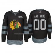 Maglia Hockey Chicago Blackhawks Personalizzate Nero