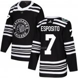 Maglia Hockey Chicago Blackhawks Phil Esposito Autentico 2019 Winter Classic Nero