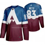 Maglia Hockey Colorado Avalanche Matt Nieto 2020 Stadium Series Blu