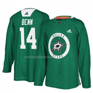 Maglia Hockey Dallas Stars Jamie Benn New Season Practice Verde