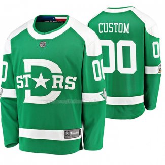 Maglia Hockey Dallas Stars Personalizzate Breakaway Giocatore 2020 Winter Classic Verde