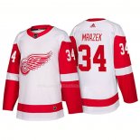 Maglia Hockey Detroit Red Wings Petr Mrazek New Outfitted 2018 Bianco
