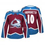 Maglia Hockey Donna Colorado Avalanche Sven Andrighetto Autentico Giocatore Maroon