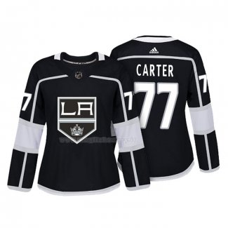 Maglia Hockey Donna Los Angeles Kings Jeff Carter Autentico Giocatore Nero