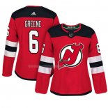 Maglia Hockey Donna New Jersey Devils Andy Greene Autentico Giocatore Rosso