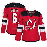 Maglia Hockey Donna New Jersey Devils Andy Greene Autentico Giocatore Rosso