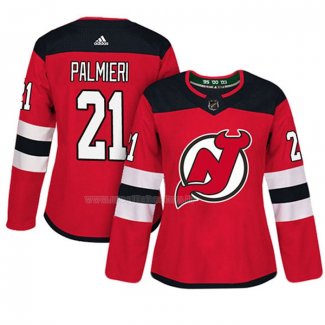 Maglia Hockey Donna New Jersey Devils Kyle Palmieri Autentico Giocatore Rosso