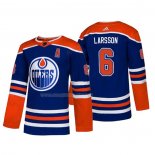 Maglia Hockey Edmonton Oilers Adam Larsson Alternato Autentico Blu