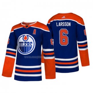 Maglia Hockey Edmonton Oilers Adam Larsson Alternato Autentico Blu