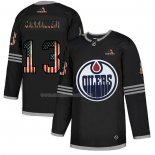 Maglia Hockey Edmonton Oilers Cammalleri 2020 USA Flag Nero