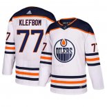 Maglia Hockey Edmonton Oilers Oscar Klefbom Away Bianco
