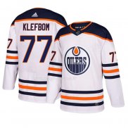 Maglia Hockey Edmonton Oilers Oscar Klefbom Away Bianco