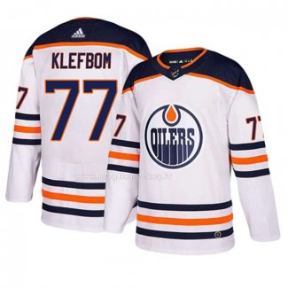 Maglia Hockey Edmonton Oilers Oscar Klefbom Away Bianco