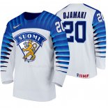 Maglia Hockey Finlandia Niko Ojamaki Home 2020 Iihf World Championship Bianco