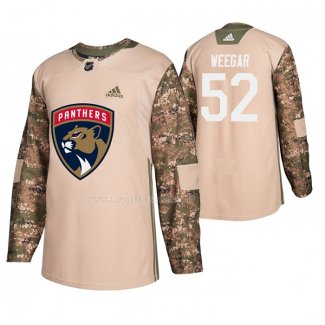 Maglia Hockey Florida Panthers Mackenzie Weegar Veterans Day Camuffamento
