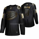Maglia Hockey Golden Edition Anaheim Ducks Teemu Selanne Retired Giocatore Autentico Nero