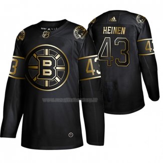 Maglia Hockey Golden Edition Boston Bruins Danton Heinen Autentico Nero
