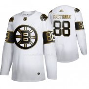 Maglia Hockey Golden Edition Boston Bruins David Pastrnak Limited Bianco