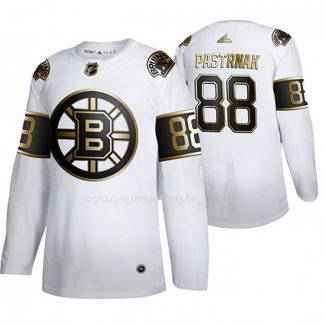 Maglia Hockey Golden Edition Boston Bruins David Pastrnak Limited Bianco